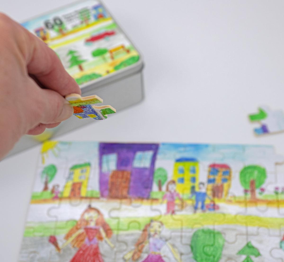 Creating a custom jigsaw puzzle