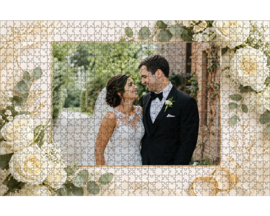 1000 Piece Custom Wedding Puzzle