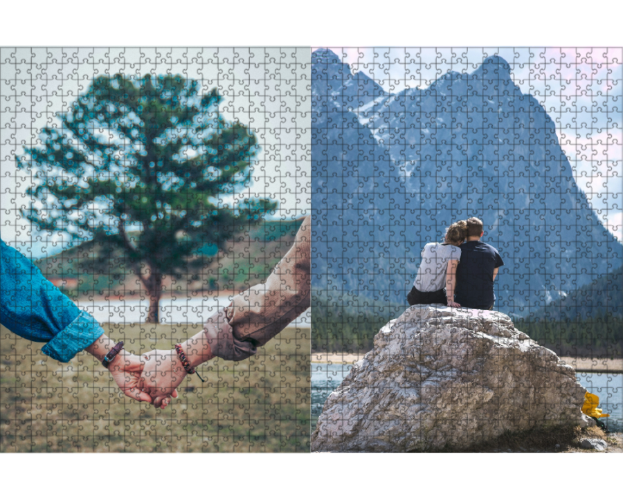 Custom Collage Puzzle - 2 Photos