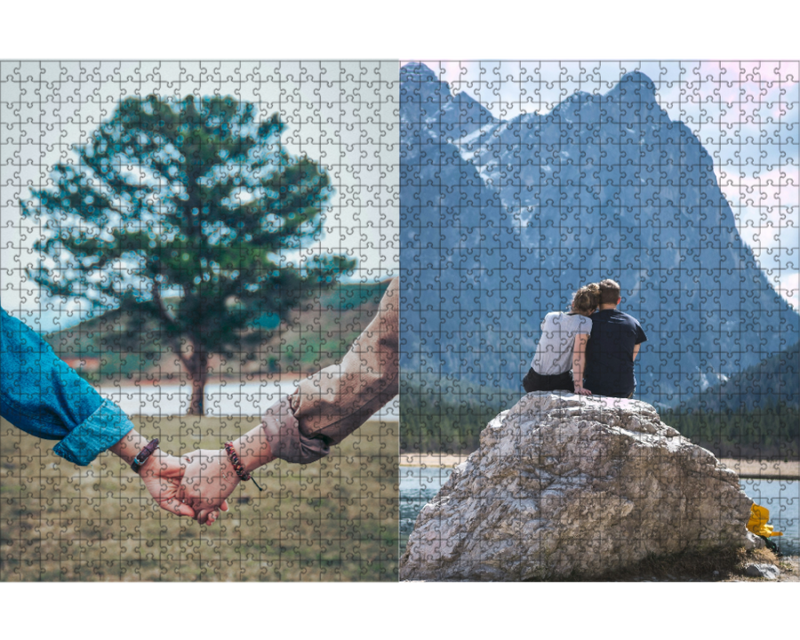 Custom Collage Puzzle - 2 Photos