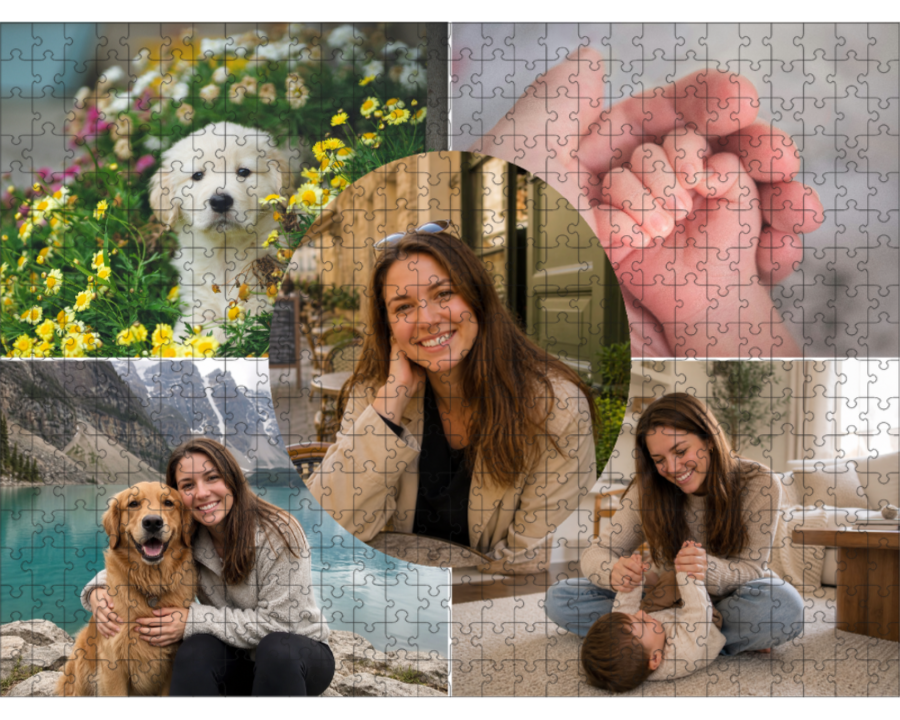 Custom Collage Puzzle - 5 Photos