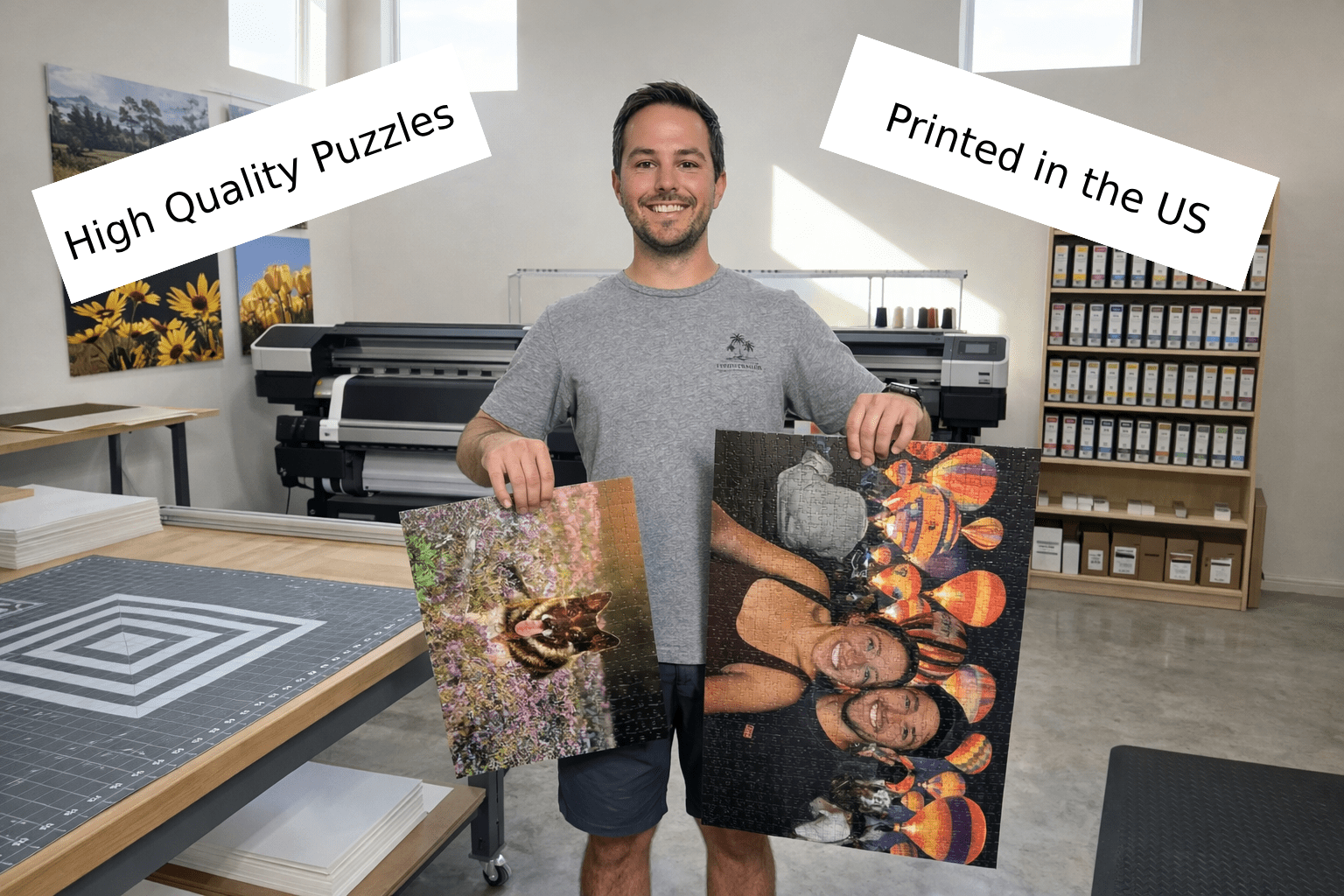 Custom Photo Puzzles Printed in the US
