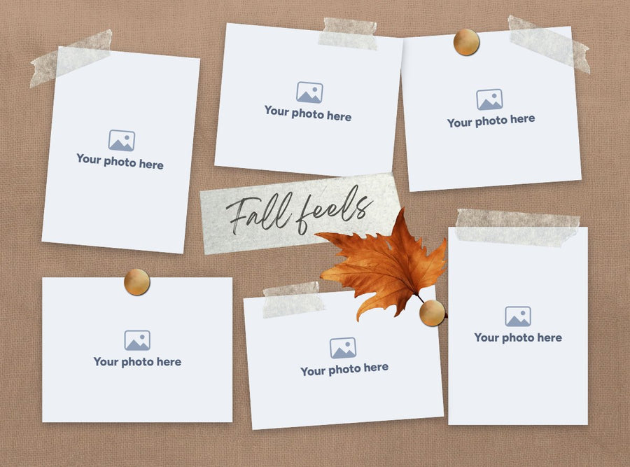 Fall custom photo puzzle designs