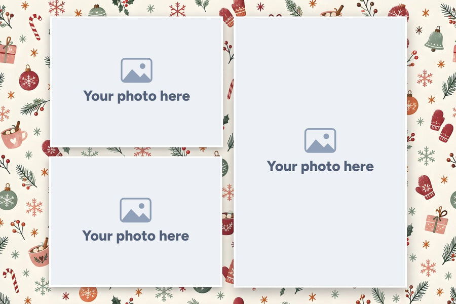 Christmas custom photo puzzle designs