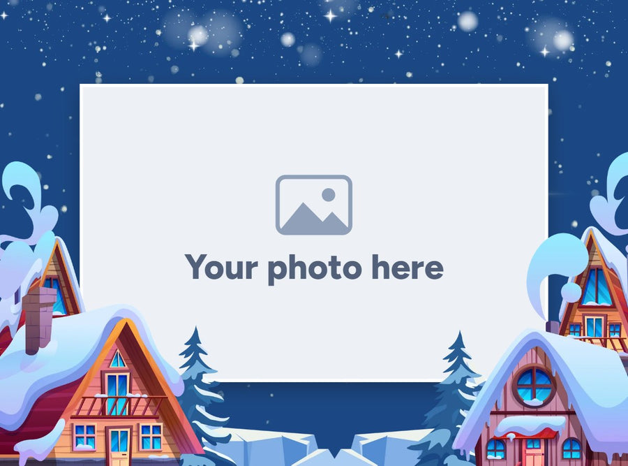 Winter custom photo puzzle designs